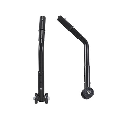 [43-3210] Drive, Adjustable Universal Wheelchair Anti Tipper with Wheels, Black, 1 Pair