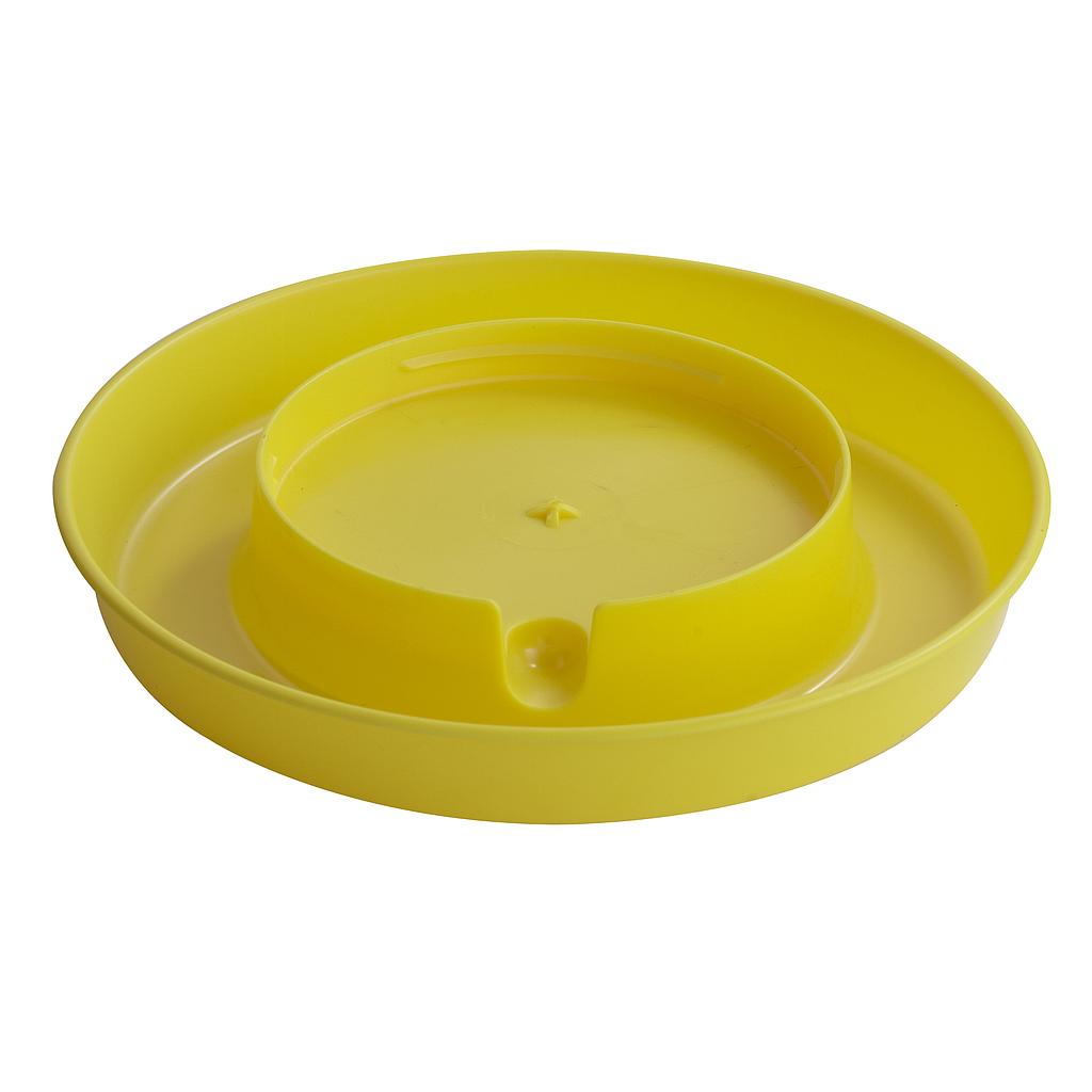 [750YELLOW] 1 Gallon Screw-On Poultry Waterer Base