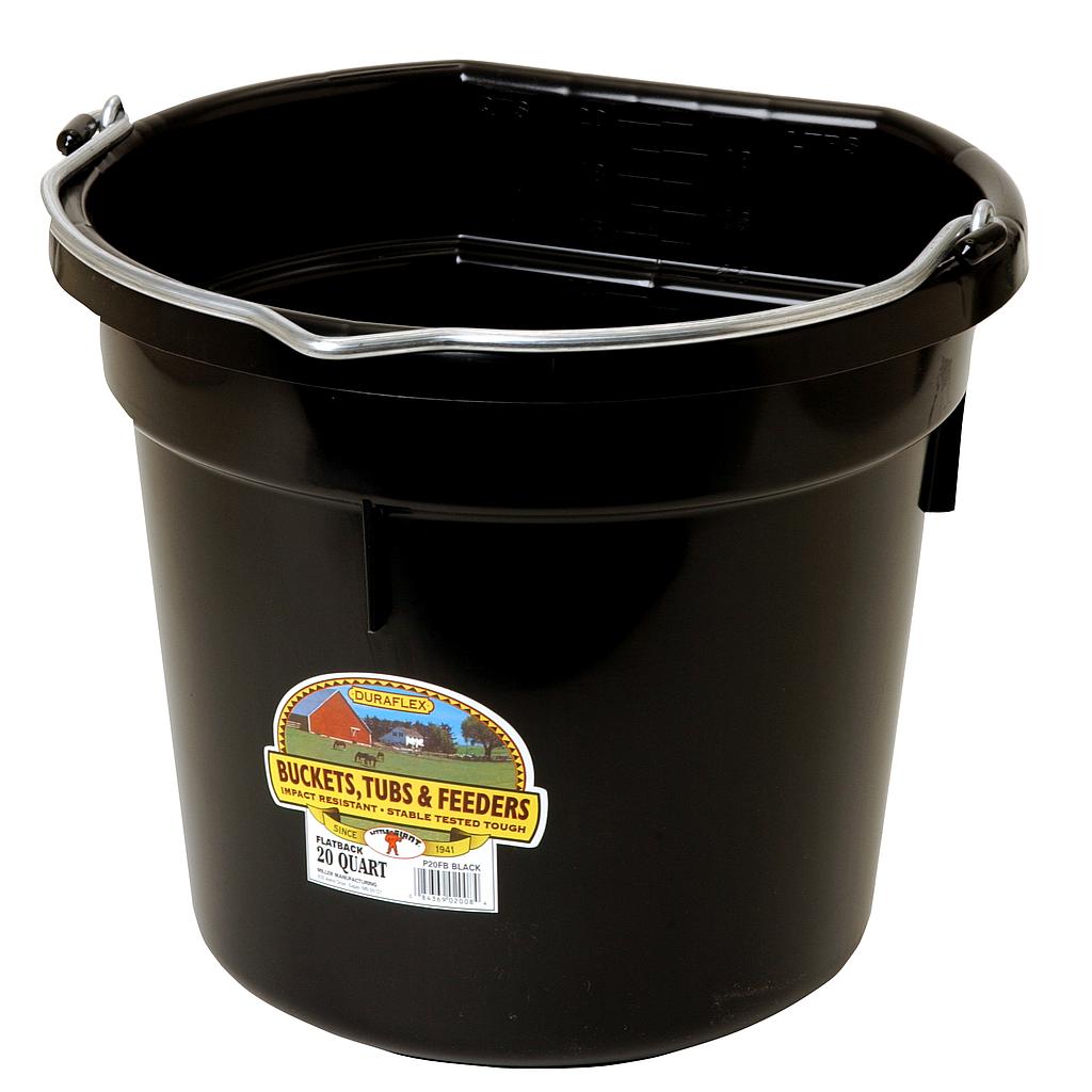 [P20FBBLACK6] 20 Quart Plastic Bucket