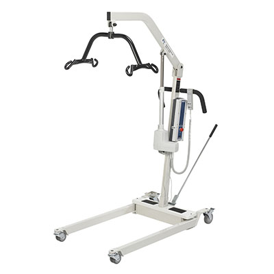 [43-1941] Drive, Bariatric Battery Powered Electric Patient Lift, 4 Point Cradle, Rechargeable and Removable Battery, No Wall Mount
