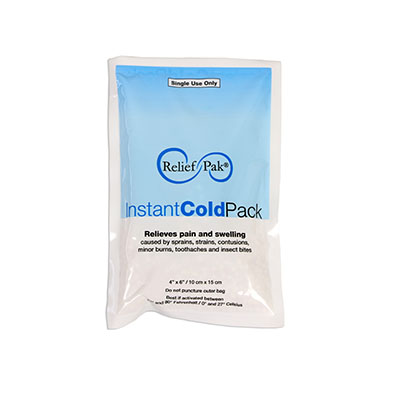 [11-1021] Relief Pak Instant cold compress, small 4" x 6" - Case of 12