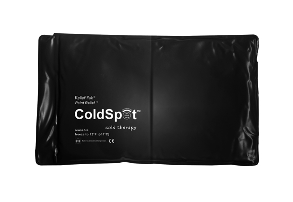 [11-1253] Relief Pak ColdSpot Black Urethane Pack - half size - 7" x 11"