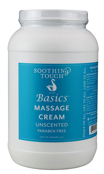 [13-3224] Basics Massage Cream Unscented, 1 Gallon