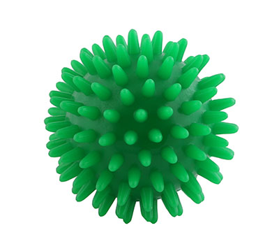 [30-1995-12] Massage ball, 7 cm (2.8 inches), Green, 1 dozen