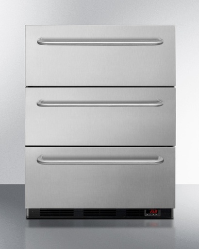 [EQFM3D] 24" Wide 3-Drawer All-Freezer