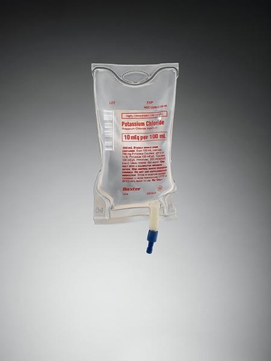 [2B0826] Baxter™ Highly Concentrated Potassium Chloride Injection, 10 mEq/100 mL in VIAFLEX Container