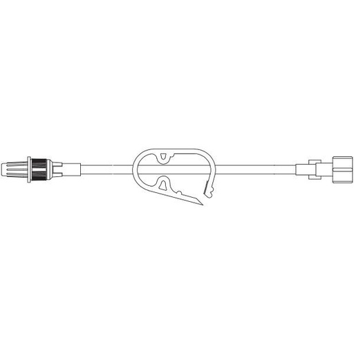 [2N1206] Baxter™ Straight-Type Catheter Extension Set, Standard Bore, 5.7" (14 cm)