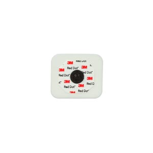 [2570] 3M Red Dot Monitoring Electrodes, Foam Tape & Sticky Gel, 50 ct