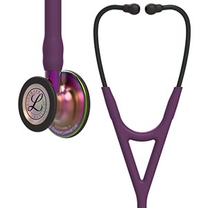 [6205] 3M Littman Cardiology Iv Stethoscope, Rainbow CP, Plum Tubing