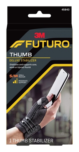 [45843ENR] 3M Futuro Deluxe Thumb Stabilizer, Small/Medium 2ct, 6/cs 45843ENR