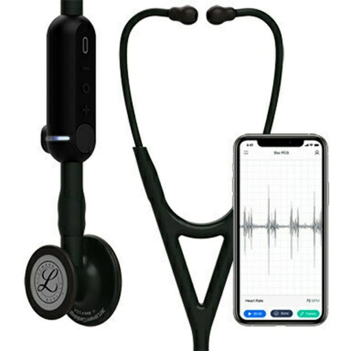 [8480] 3M Littmann Core Digital Stethoscope Standard CP, Black Tubing