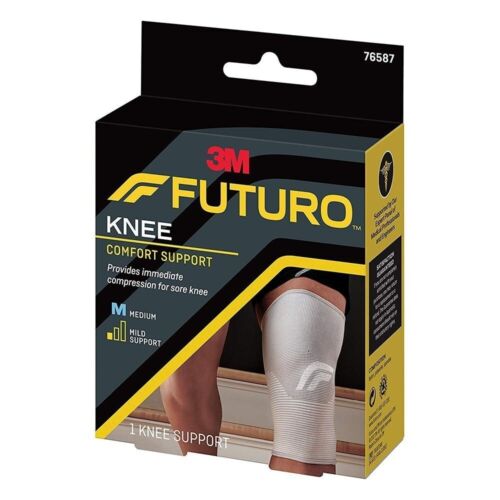 [76587ENR] 3M Futuro Comfort Knee Support, Medium, 3ct, 8/cs 76587ENR