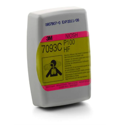 [7093C] 3M Versaflo Hydrogen Fluoride Cartridge/Filter, P100 12ct, 5/cs