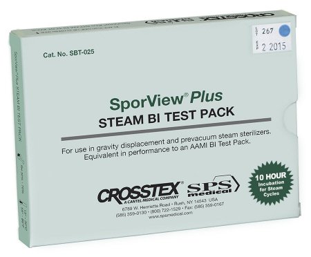 [SBT-025] Crosstex International Biological Indicator Test Pack (25 Controls), 25/cs