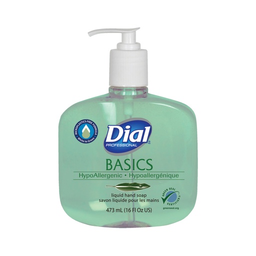 [1700033815] Dial Corporation DialPro Basics Hand Soap, Liquid, 16 oz, 12/cs