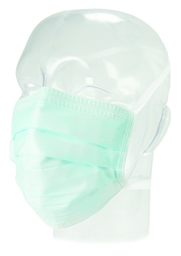 [15920] Aspen Surgical Mask, Surgical, FluidGard® 120 Anti-Fog, Blue, 300/cs