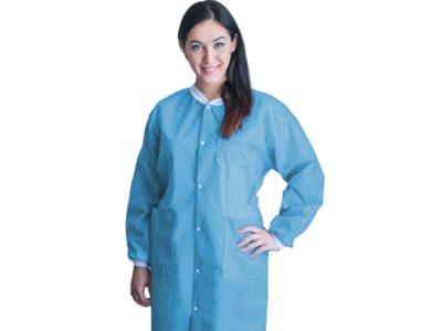 [UGC-6601-S] Dukal Corporation FitMe Lab Coats, Small, Sky Blue, 10/bg