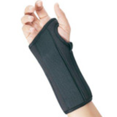 [22-450SMBLK] BSN Medical/Jobst Splint, Wrist, 8", Right, Small, Black
