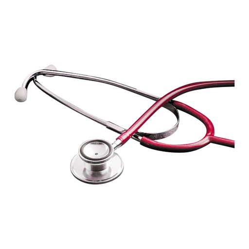 [1200R] Dukal Corporation Stethoscope, Dual Head, 22", Red