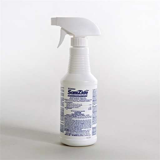 [34805] Safetec of America SaniZide Plus, 16 oz. Bottle with Sprayer, 12/cs