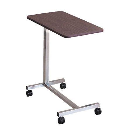 [C11610] Cardinal Health Overbed Table, H-Base, Walnut, 15.25" x 26.38" 