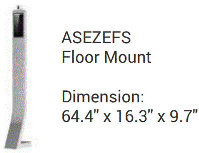[ASEZEFS] Amsino International, Inc. Amsafe® TIC EZE Floor Mount Stand