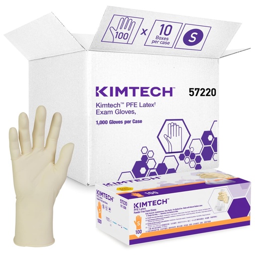 [57220] Kimberly-Clark Professional Exam Gloves, Small, Powder-Free, Latex