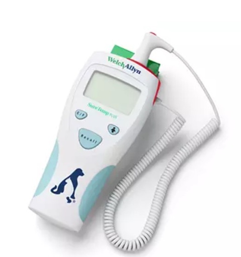 [01690-201V] Hillrom Model 690 Electronic Thermometer, Veterinary Rectal Probe, Wall Mount