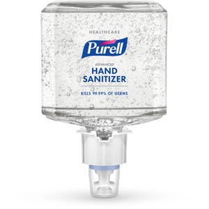 [6463-02] GOJO Industries, Inc. Healthcare Advanced Hand Sanitizer Gel, 1200 ml, Clear, 2/cs