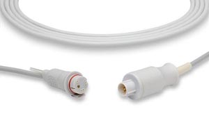 [IC-NK1-BD0] Cables and Sensors IBP Adapter Cable BD Connector, Nihon Kohden Compatible w/ OEM: 684090