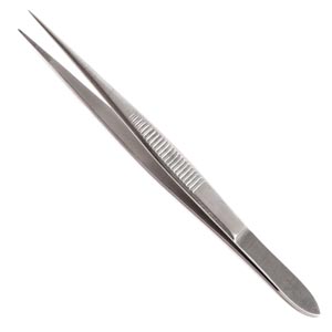 [19-3045] Sklar Instruments Fine Point Splinter Forcep, Serrated, 4.5"