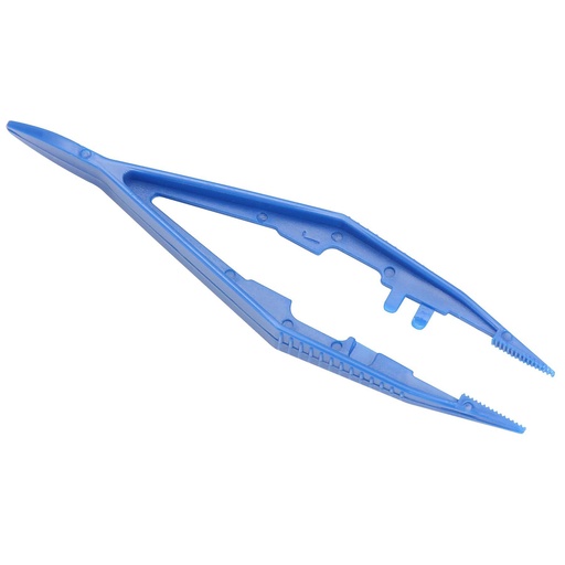 [17-020] First Aid Only 4.25 inch Plastic Forcep, Blue