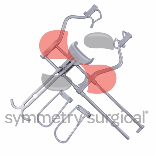 [24-5200-1] Symmetry Surgical, Inc. Symmetry® Retractor, Balfour Abdominal, with Center Blade