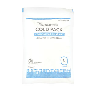[11440-012B] Cardinal Health Cold Pack, Non-Sweat, Large, 6" x 9"