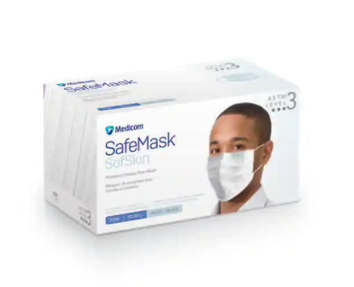 [2086] Medicom, Inc. Procedure Earloop Mask, ASTM Level 3, White