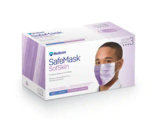 [2089] Medicom, Inc. Procedure Earloop Mask, ASTM Level 3, Lavender