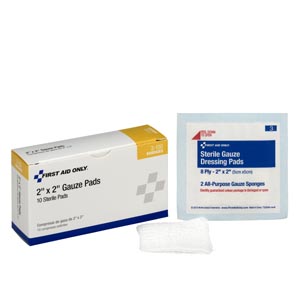 [3-100] First Aid Only/Acme United Corporation Sterile Gauze Pads, 2"x2"