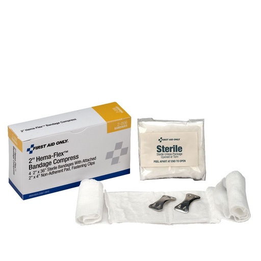 [2-006-001] First Aid Only 36 inch x 2 inch Hema-Flex Bandage Compress, 4/Box