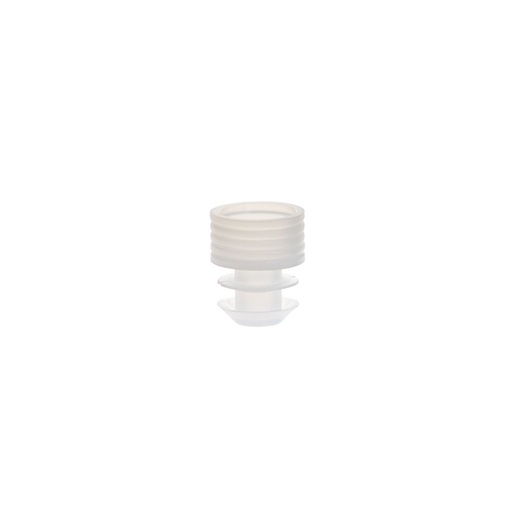 [T404-3N] Simport Scientific Flange Plug Cap, 12mm, Polyethylene, Natural, 1000/pk