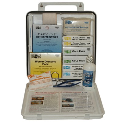 [6490] First Aid Only 50 Person ANSI Plus First Aid Kit with Plastic Case