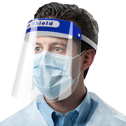 [395] Busse Hospital Disposables, Inc. Face Shield, Elastic Strap, Notched Foam