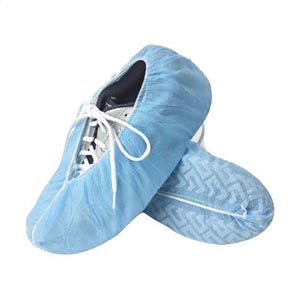 [UGA-6801] Dukal Corporation Shoe Covers, Anti-Skid, Non-Woven, Blue, 100/bg, 10 bg/cs