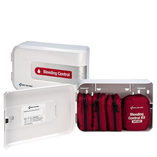 [91143] First Aid Only SmartCompliance Deluxe Pro Complete Bleeding Control Cabinet