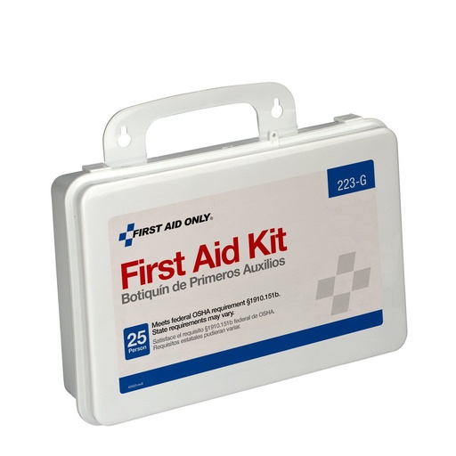 [223-G] First Aid Only 25 Person First Aid Kit with Gasket Plastic Case