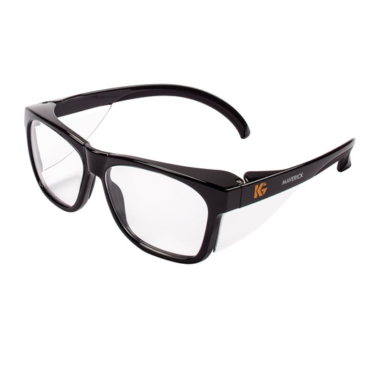 [49309] Kimberly-Clark Professional Glasses, Anti-Fog, Clear Lens, Black Frame, 1/pk