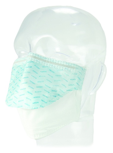 [15820] Aspen Surgical Mask, Surgical, FluidGard® 120 FluidPouch™, Blue w/ Pattern300/cs