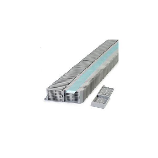 [M505-9T] Simport Scientific Unisette™ Tissue Cassette, 35° Angle Stack, Acetal, Gray, Bulk