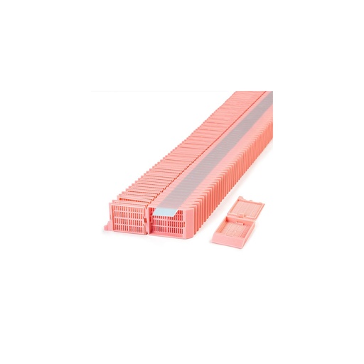 [M505-3T] Simport Scientific Unisette™ Tissue Cassette, 35° Angle Stack, Acetal, Pink, Bulk