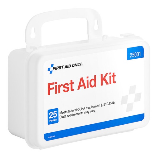 [25001-005] First Aid Only 25 Person First Aid Kit with Plastic Case