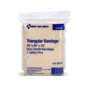 [4-002B] First Aid Only/Acme United Corporation Muslin Triangular Bandage, 40"x40"x56", 1/bg